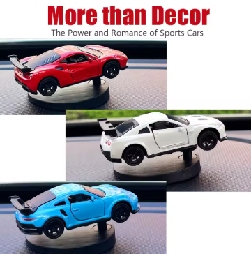 Drift Car Dashboard Toy Model Swing Turning Ornament 4