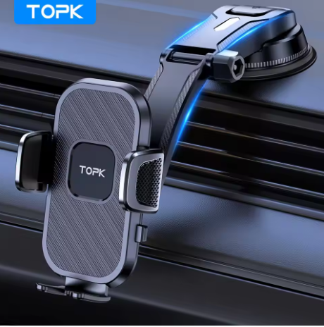 TOPK Car Phone Holder Gravity Stand Dashboard Windshield Mount 3