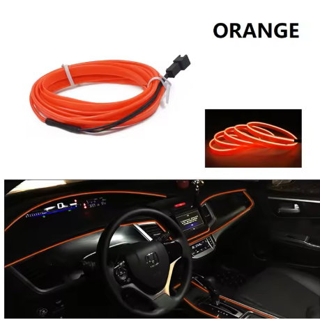 Car Interior LED Ambient Light Strips 1M/3M/5M Dashboard Console 10