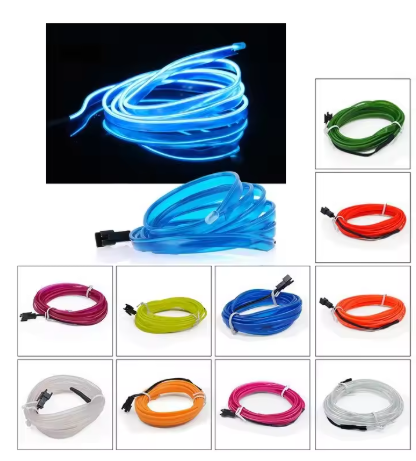 Car Interior LED Ambient Light Strips 1M/3M/5M Dashboard Console 3